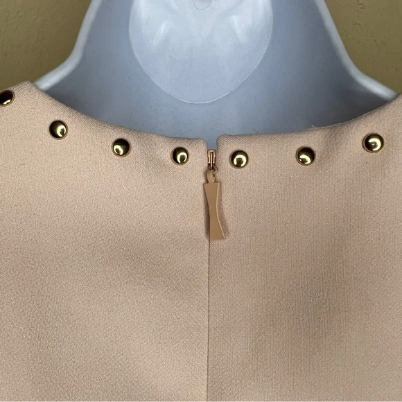 KATE SPADE Baja Bound Studded Crepe Dress in Rose Dew - NJMU7680- Sz 0 - Picture 10 of 12